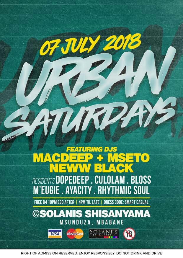 Urban Saturdays Ft MacDeep And Mseto Pic